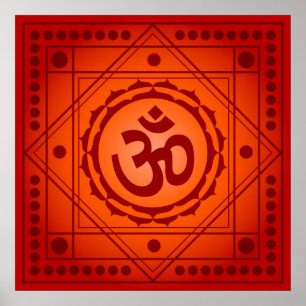 Spiritual Om Design Poster