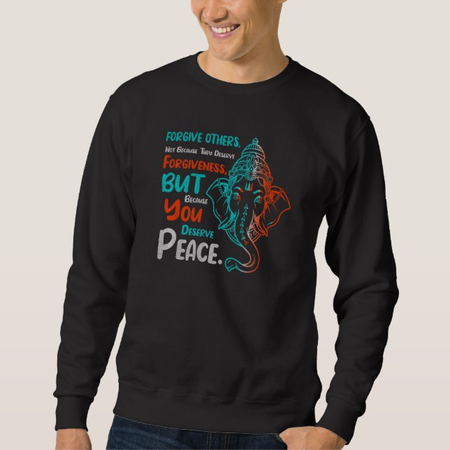 Spiritual Peace Ganesh Sweatshirt (Front)