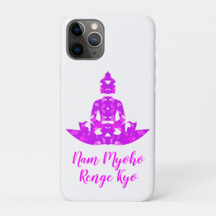 Spiritual Pink & White Symmetry Lotus Yoga iPhone 11 Pro Case