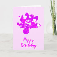 Spiritual Pink&Wht Symmetry Lotus Flower Birthday