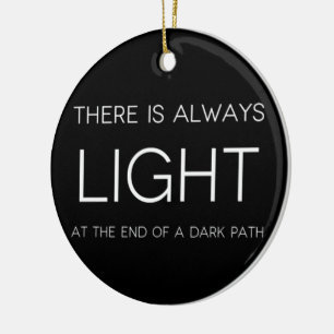 Spiritual Quote Ceramic Ornament