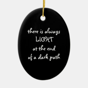 Spiritual Quote Ceramic Ornament