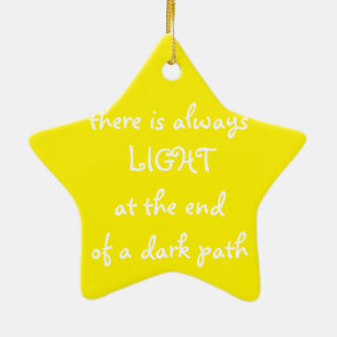Spiritual Quote Ceramic Ornament
