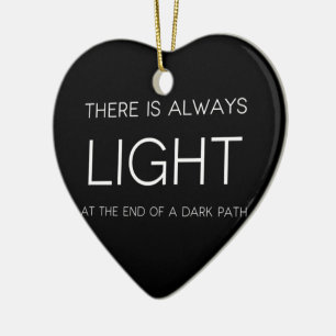 Spiritual Quote Ceramic Ornament