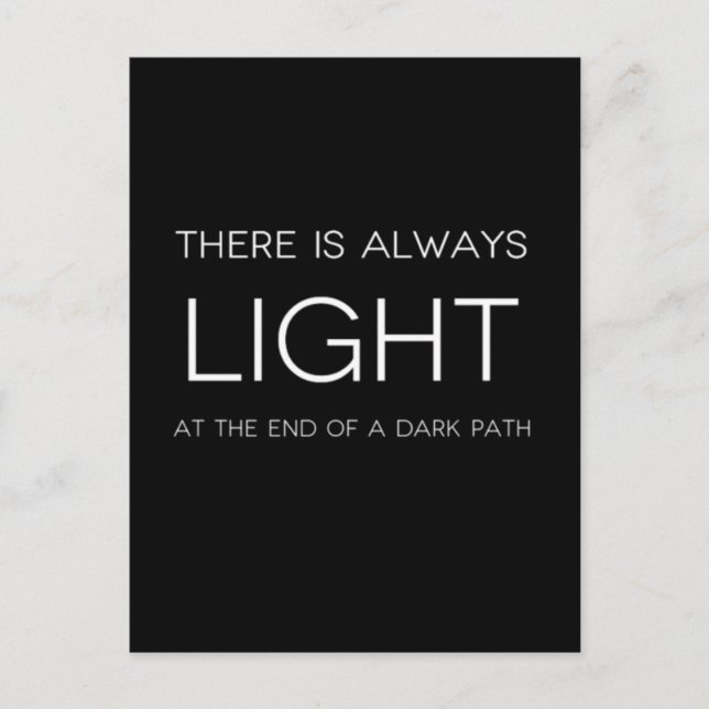 Spiritual Quote Postcard (Front)