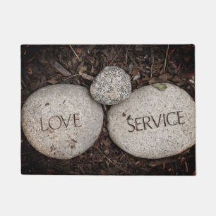 Spiritual Religious Stones Doormat