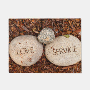 Spiritual Religious Stones Doormat