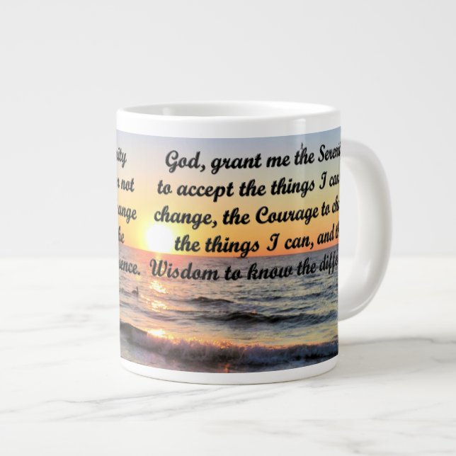 SPIRITUAL SERENITY PRAYER SUNRISE MUG (Front Right)