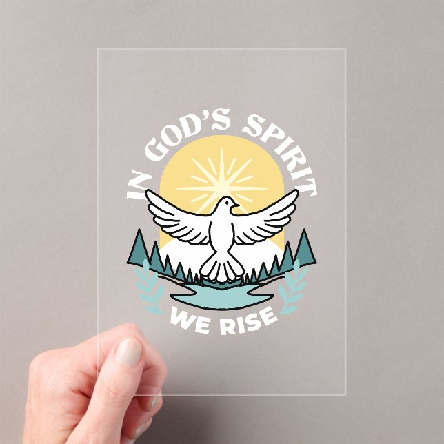 Spiritual Strength in God – Uplifting Christian Acrylic Invitations (Insitu (Handheld))