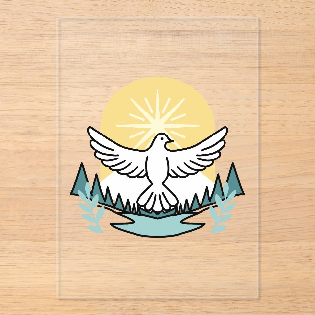 Spiritual Strength in God – Uplifting Christian Acrylic Invitations (Front)