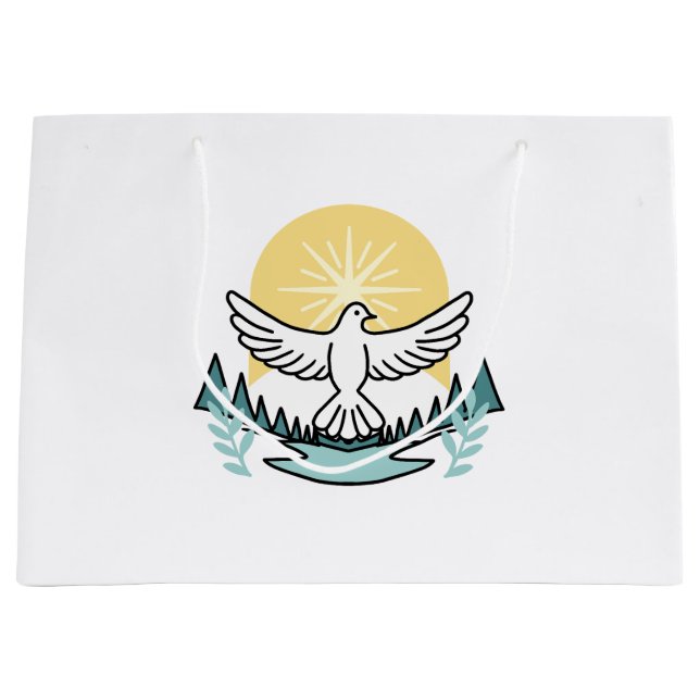 Spiritual Strength in God – Uplifting Christian Large Gift Bag (Front)