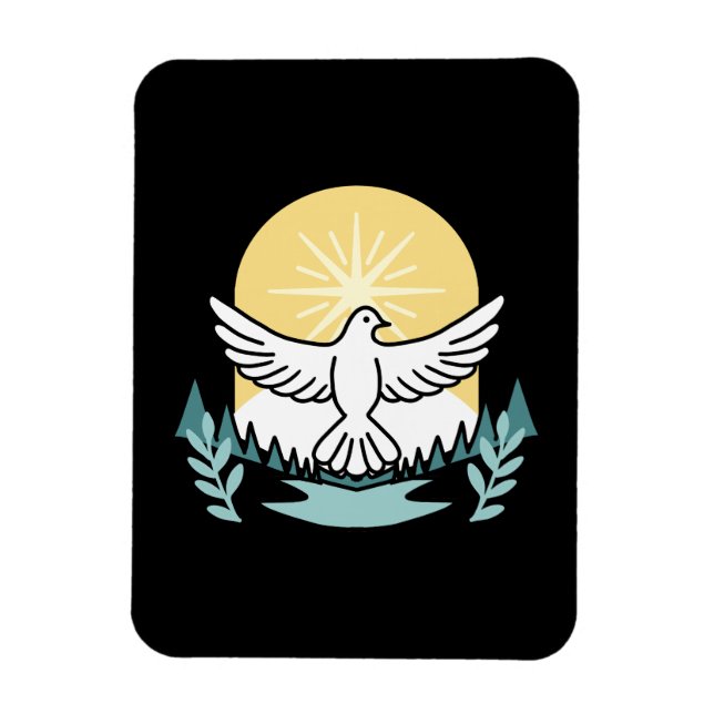 Spiritual Strength in God – Uplifting Christian Magnet (Vertical)