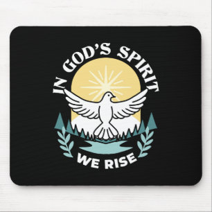 Spiritual Strength in God – Uplifting Christian Mouse Pad