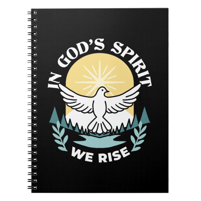 Spiritual Strength in God – Uplifting Christian Notebook (Front)