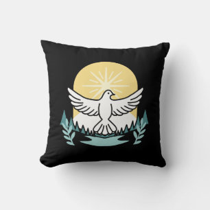 Spiritual Strength in God – Uplifting Christian Throw Pillow