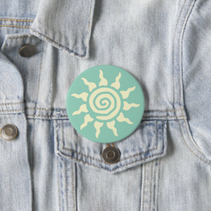 Spiritual Sun Symbol - Spiral of Energy 9 Classic 3 Inch Round Button