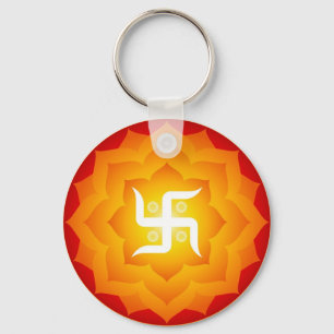 Spiritual Swastika Keychain