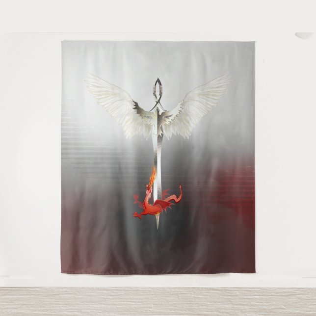 Spiritual Sword & Dragon Tapestry (Front)