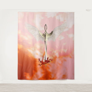 Spiritual Sword & Dragon Tapestry