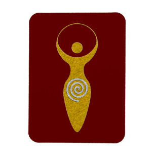 Spiritual Symbol - Goddess Of Earth Gaya 1 Flamele Magnet