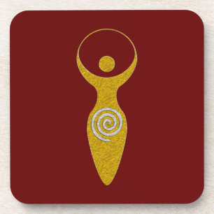 Spiritual Symbol - Goddess Of Earth Gaya 1 Neck Ti Coaster