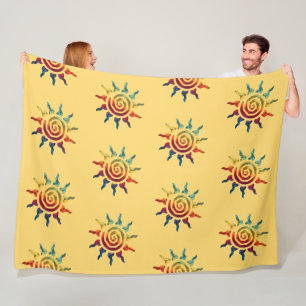 Spiritual Symbol - Spiral of Energy 10 Fleece Blanket