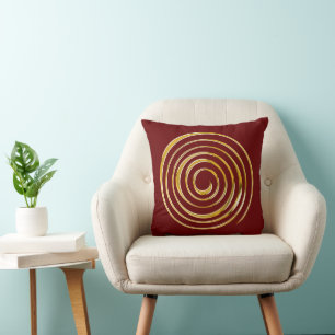 Spiritual Symbol - Spiral of Energy 4 Throw Pillow