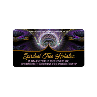 Spiritual Tree Holistic Business Cards Label