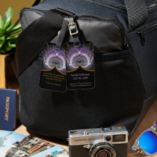 Spiritual Tree Holistic Double Sided Custom Luggage Tag