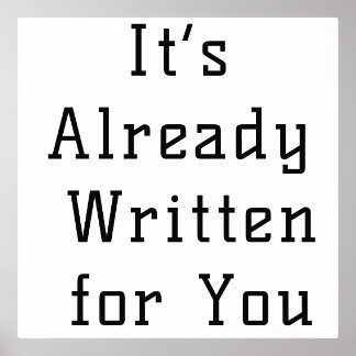 Spiritual Wall Art – It’s Already Written for You 