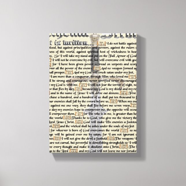 Spiritual Warfare Canvas Print (Front)