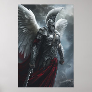 Spiritual Warrior - Spartan Armour of God Poster"  Poster