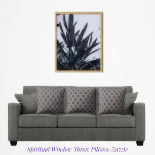Spiritual Window    Throw Pillow
