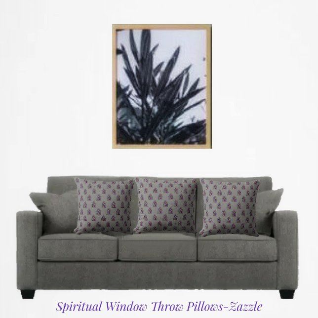 Spiritual Window    Throw Pillow (Creator Uploaded)