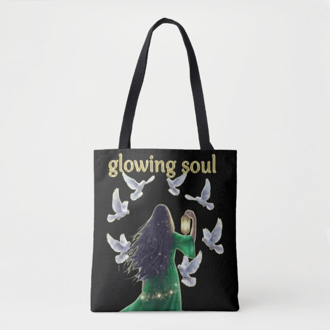 Spiritual women with lantern EVERY DAY Tote Bag (Front)