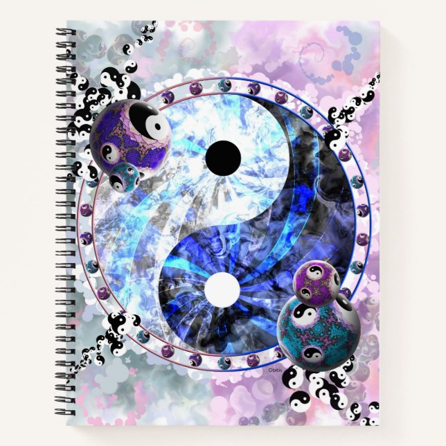 Spiritual Yin Yang Symbol Notebook (Front)