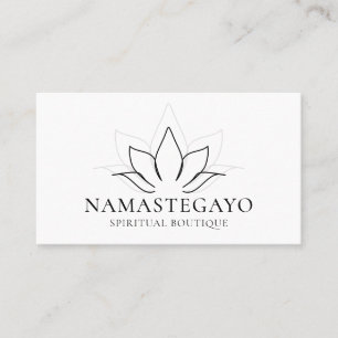 Spiritual Yoga Meditation Lotus Zen Holistic Business Card