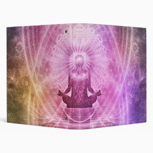 Spiritual Yoga Meditation Zen Colourful Binder