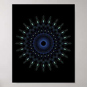 Spiritual Yoga Sacred Geometry Hindu Pilates Yogi  Poster