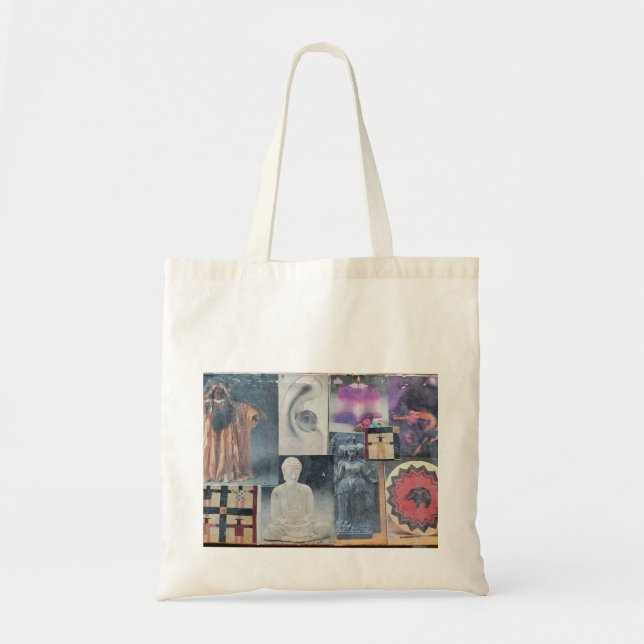 Spirituality Collage Tote Bag (Front)