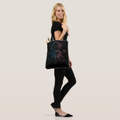 Spirituality Dreamcatcher Colourful Feathers Moon Tote Bag (On Model)