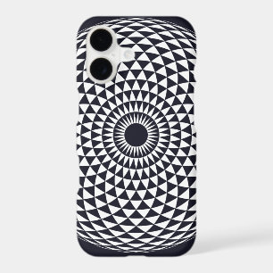Spirituel noir blanc Mandala géométrique Vector Ar