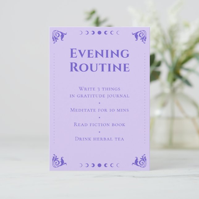 Spirituelle Purple Tarot Soirée de routine Carte (Debout devant)