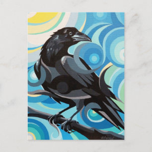 Spirl Spirits Corbeau Carte postale Spirit Puissan