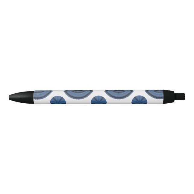 Spiro Flowers Pick any Background Colour Black Ink Pen (Front)