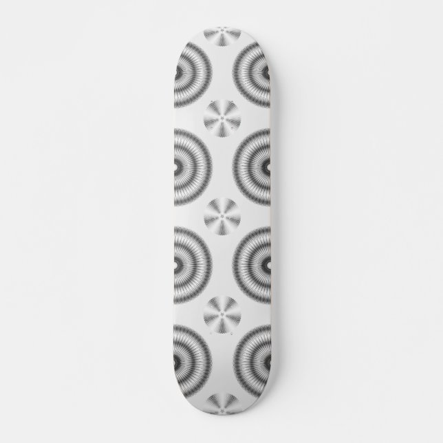 Spiro Flowers Pick any Background Colour Skateboard (Front)