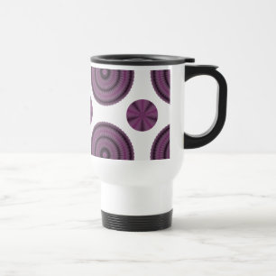 Spiro Flowers Pick any Background Colour Travel Mug