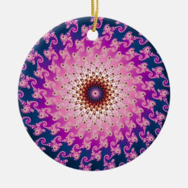 Spirograph Ceramic Ornament (Front)