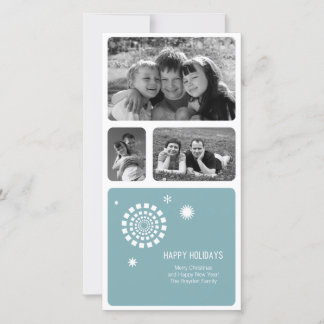 Spirograph Christmas Photo Card