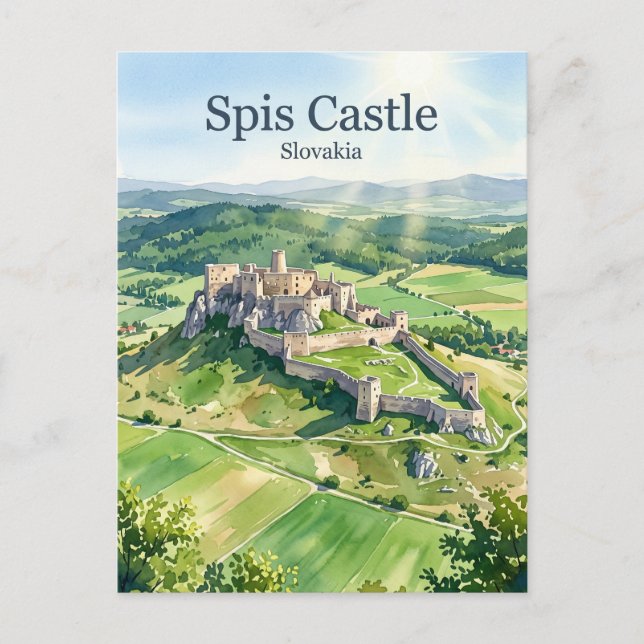 Spis Castle Slovakia Postcard (Front)